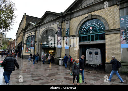 Cardiff Market/ Cardiff Indoor Market a unique Victorian structure established in 1891 Stock Photo