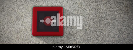 Composite image of fire alarm switch Stock Photo