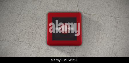 Composite image of fire alarm switch Stock Photo