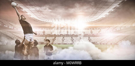 Composite image of digital composite image of stadium Stock Photo