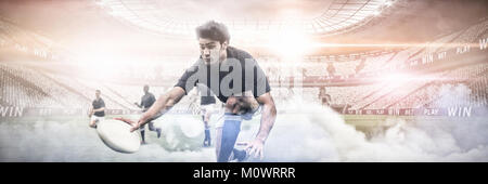 Composite image of digital composite image of stadium Stock Photo