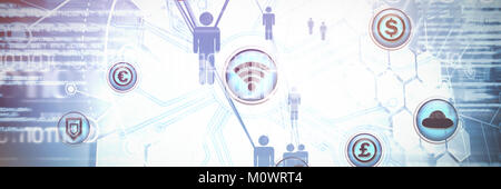 Composite image of vector set of different icons Stock Photo