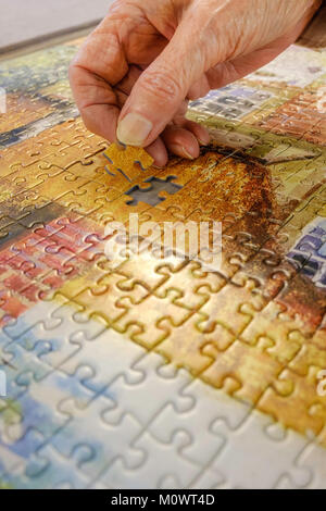 LAST PIECE OF A JIGSAW Stock Photo
