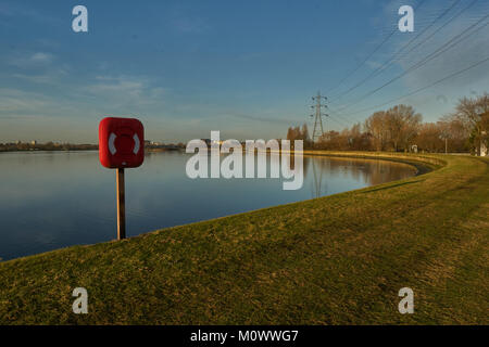 walthamstow wetlands reservoir Stock Photo