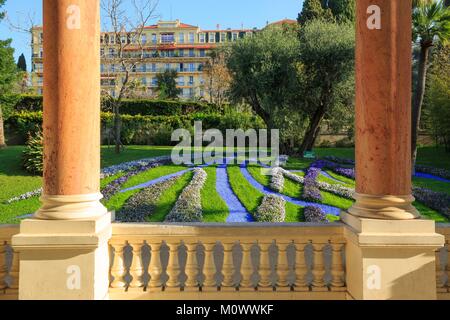 France,Alpes Maritimes,Cannes,gardens of the Villa Rothschild Stock Photo