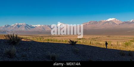 Argentina,San Juan Province,Calingasta Department,Cordillera at Barreal Stock Photo
