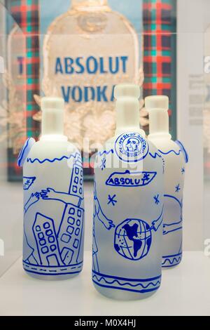 Sweden,Stockholm,Isle of Djurgarden,Spritmuseum Museum created by Absolut Vodka Stock Photo