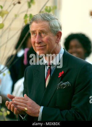 Washington, D.C. - November 2, 2005 -- Charles, the Prince of Wales applauds during the presentation at the School of Education Evolution and Development (SEED) School during a visit with his wife, Camilla, the Duchess of Cornwall, in Washington, D.C. on November 2, 2005.  The SEED School is a public charter boarding school..Credit: Ron Sachs / CNP.(Restriction: No New York Metro or other Newspapers within a 75 mile radius of New York City)/ MediaPunch Stock Photo