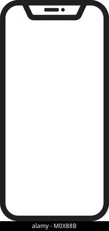Modern smartphone linear Stock Vector