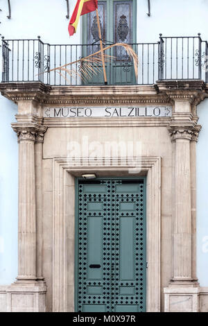 Door entrance to Museum, Museo Salzillo dedicated to baroque sculptor Francisco Salzillo,Murcia,Spain. Stock Photo