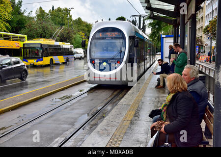 Tram 4, Syntagma square, Athens, Greece Stock Photo - Alamy