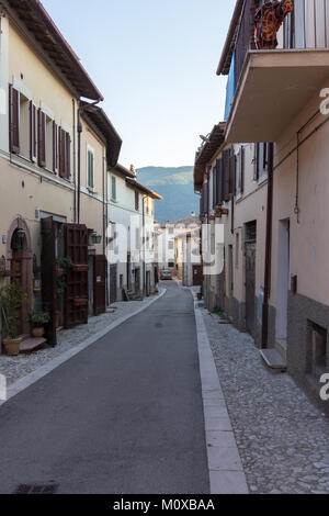 A country hit by the strong earthquake of magnitude 6.5 on 30 October 2016. Norcia, Umbria, in the province of Perugia Stock Photo