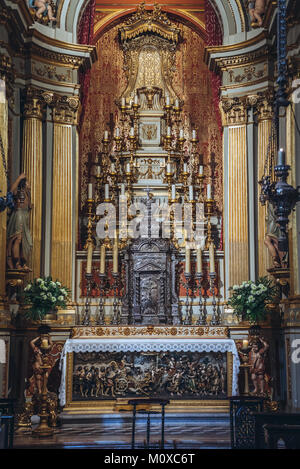 Interior of Cathedral in Braga, one of the oldest cities in Portugal, located in historical Minho Province Stock Photo