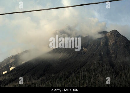 Indonesia. 24th Jan, 2018. Lava flows don't cool instantaneously. It can take days to years for a lava flow to completely cool. Lava flows are streams of molten rock that pour or ooze from an erupting vent. Credit: Sabirin Manurung/Pacific Press/Alamy Live News Stock Photo