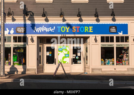 The Applause! Toy Store in Gravenhurst, Ontario, Canada. Stock Photo