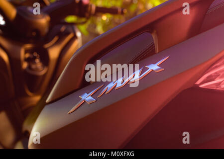 Motorcycle logo emblem Stock Photo