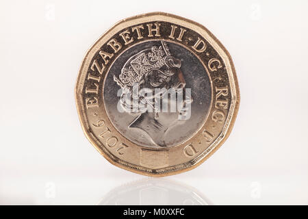 New 2016 one pound coin Stock Photo