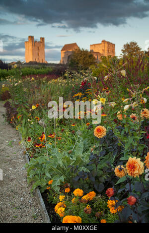Flower border at Helmsley Walled Garden, North Yorkshire Stock Photo
