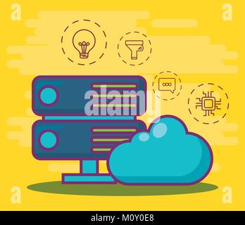 big data design concept Stock Vector