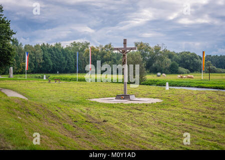 Tripoint of Poland, Czech Republic and Germany borders near Polsih ...