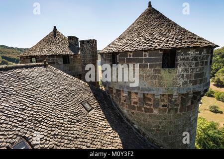 France,Cantal,Salers country,Tournemire,castel of Anjony Stock Photo