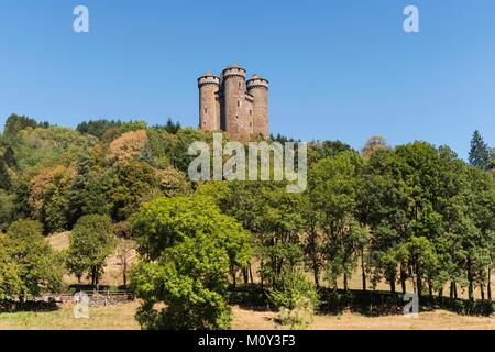 France,Cantal,Salers country,Tournemire,castel of Anjony Stock Photo