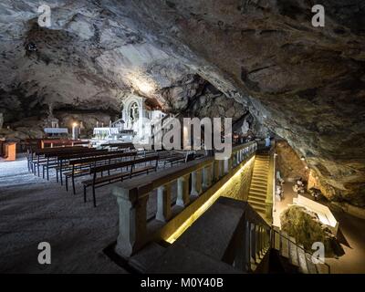 Sanctuaire de la Sainte-Baume, cave of St. Mary Magdalene Stock Photo ...