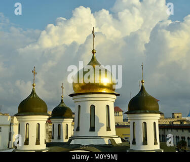 Russian Orthodox Church in Havana Cuba. Sunrise light Stock Photo