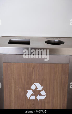 Recycling Bin in Oahu Hawaii Stock Photo