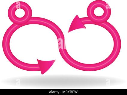 Woman couple handshake logo vector Stock Vector