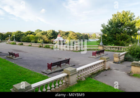 Northerly View Across South Marine Park, South Tyneside Stock Photo