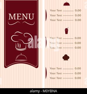 Abstract menu presentation Stock Vector