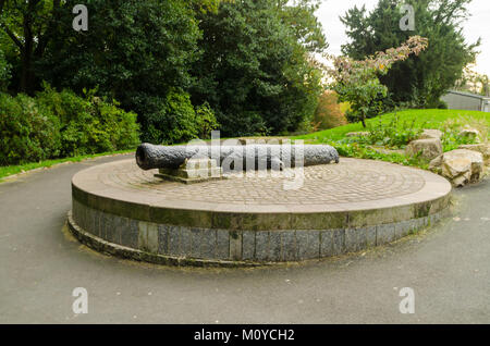 The Cannon, located in Barnes Park, Sunderland Stock Photo