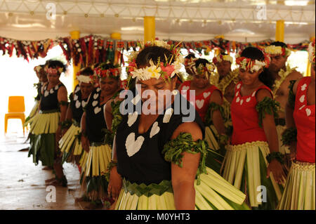 Tuvaluans celebrate their Independence Day on October 1 2015 Stock ...