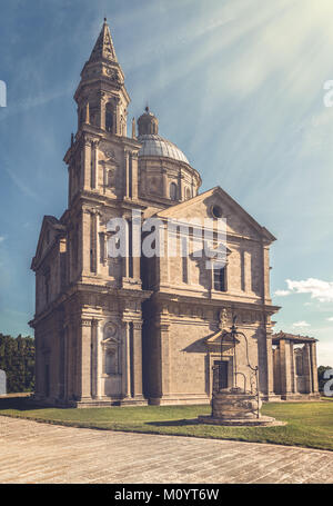 Exterior of Madonna di San Biagio church in Montepulciano, Italy Stock Photo