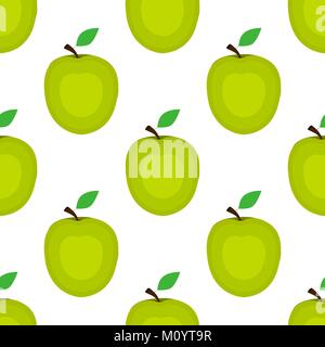 Seamless background, apple on a white background. Wallpapers wit Stock Vector