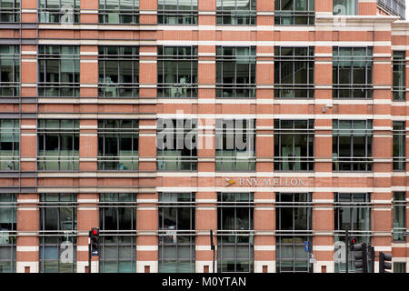 Detail of the BNY Mellon office building in London Stock Photo