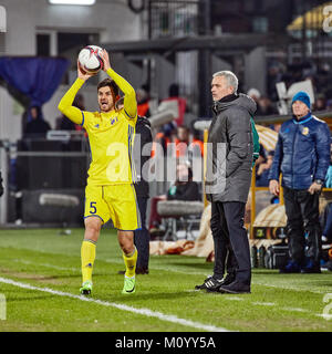 Jose Mourinho, Game moments in match 1/8 finals of the Europa League between FC 'Rostov' and 'Manchester United', 09 March 2017 in Rostov-on-Don, Russ Stock Photo