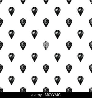 Map pin pattern vector Stock Vector