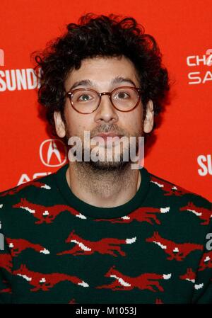 Park City, UT, USA. 24th Jan, 2018. Rick Glassman at arrivals for A FUTILE AND STUPID GESTURE Premiere at Sundance Film Festival 2018, Eccles Theater, Park City, UT January 24, 2018. Credit: JA/Everett Collection/Alamy Live News Stock Photo