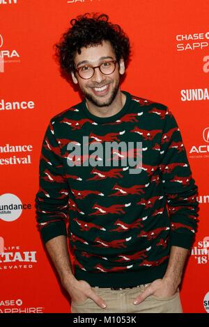 Park City, UT, USA. 24th Jan, 2018. Rick Glassman at arrivals for A FUTILE AND STUPID GESTURE Premiere at Sundance Film Festival 2018, Eccles Theater, Park City, UT January 24, 2018. Credit: JA/Everett Collection/Alamy Live News Stock Photo