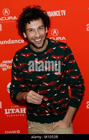 Park City, UT, USA. 24th Jan, 2018. Rick Glassman at arrivals for A FUTILE AND STUPID GESTURE Premiere at Sundance Film Festival 2018, Eccles Theater, Park City, UT January 24, 2018. Credit: JA/Everett Collection/Alamy Live News Stock Photo