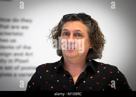 Prague, Czech Republic. 25th Jan, 2018. Robert Mikolas, former reporter of the Czech Radio (CRo), is seen during a meeting with journalists in Prague, Czech Republic, on January 25, 2018. Mikolas will head the Czech Center in Tel Aviv, Israel, since February 2018. Credit: Katerina Sulova/CTK Photo/Alamy Live News Stock Photo