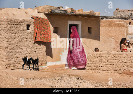 Woman in a rural community in the Thar Desert, Rajasthan, India