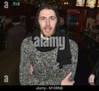 Hozier, Glen Hansard and the Corona's join the traditional Christmas Eve Busk in Dublin's Grafton Street area  Featuring: Hozier Where: Dublin, Ireland When: 24 Dec 2017 Credit: Brightspark Photos/WENN.com Stock Photo