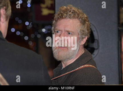 Hozier, Glen Hansard and the Corona's join the traditional Christmas Eve Busk in Dublin's Grafton Street area  Featuring: Glen Hansard Where: Dublin, Ireland When: 24 Dec 2017 Credit: Brightspark Photos/WENN.com Stock Photo