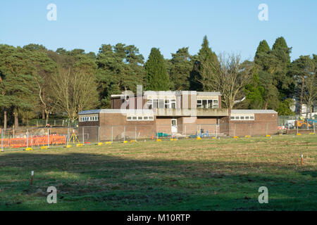 Part of the old Princess Royal Barracks, home of the Royal Logistic Corps (also called Deepcut Barracks) in Deepcut, Surrey, UK Stock Photo