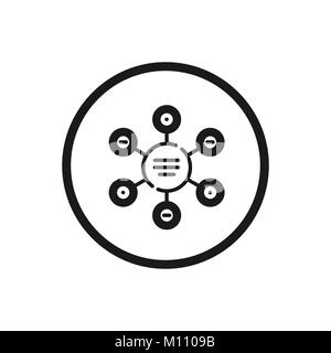 Circle chart with numbers icon, outline style Stock Vector Image & Art ...