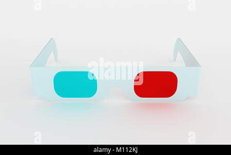 3D cinema glasses for watching three-dimensional content Stock Photo