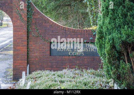 Princess Royal Barracks, home of the Royal Logistic Corps (also called Deepcut Barracks) in Deepcut, Surrey, UK Stock Photo